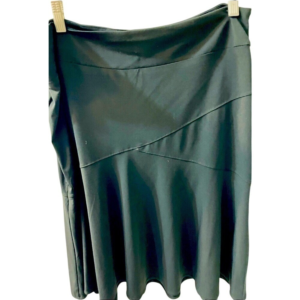 Merona black stretch‎ knit  Skirt for  pull on L Career Office